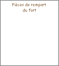 Zone de Texte: Pi�ces de rempartdu fort