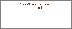 Zone de Texte: Pi�ces de rempartdu fort