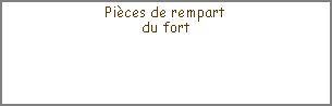Zone de Texte: Pièces de rempartdu fort