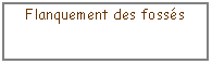 Zone de Texte: Flanquement des foss�s