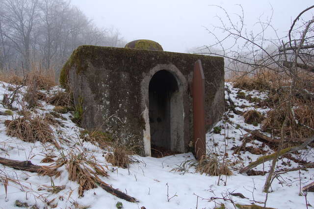 Une guértite observatoire avec porte à l'ouvrage de 
Déramé à Verdun. VAUBOURG Julie