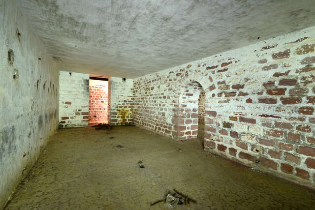 Chambrée de l’abri de combat de Sainte-Barbe. VAUBOURG Cédric