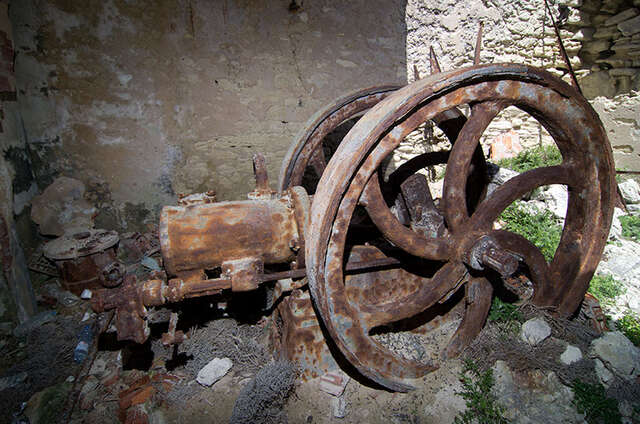 Une usine photo-electrique d'une casemate de projecteur  de Bocca di Valle en Corse. Jean Philippe Guichard