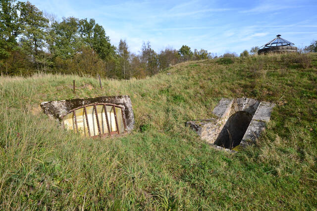 Une plateforme de tir proche de la traverse abri. VAUBOURG Julie