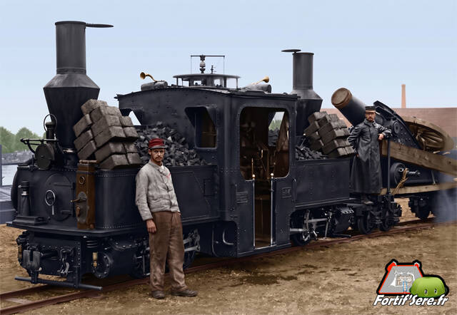 Une locomotive Péchot au port d'Epinal en 1904 - Lionel PRACHT