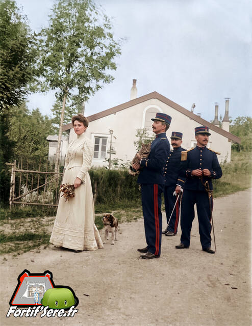 La maison du gardien de batterie du fort de la Mouche en 1900