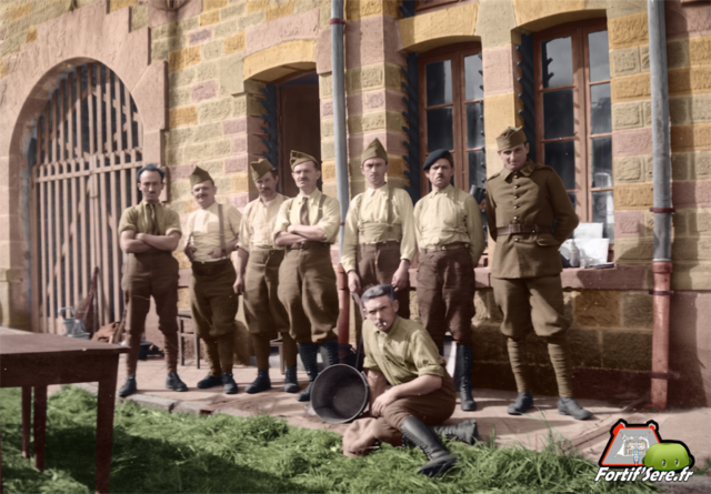 Des soldats de la garnison du fort de la Grande Haye en septembre 1939 - Jean-Marc Filiol