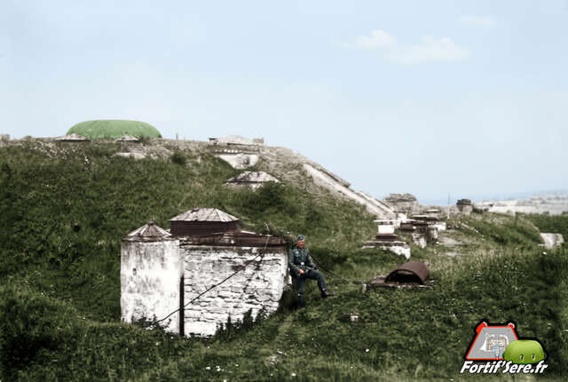 Photo allemande des dessus du fort de Longchamp en juin 1940. Pascal DURAND