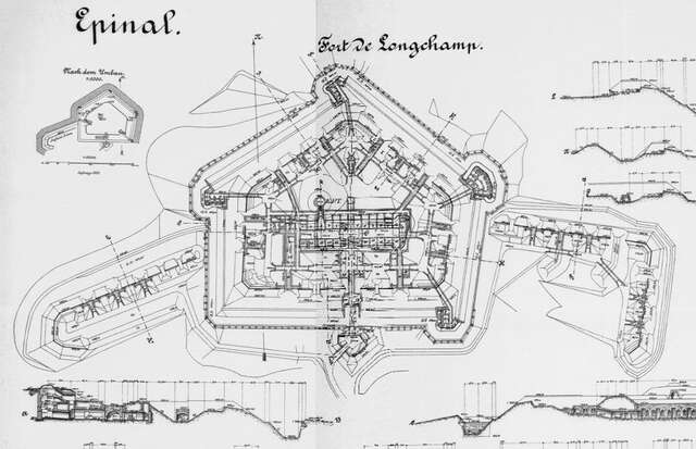 Plan d'espionage allamand du fort de Longchamp en 1912